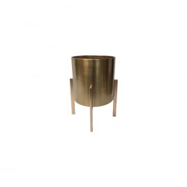 Matte Gold Planter with legs (S)