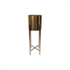 Matte Gold Planter with legs (M)