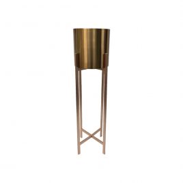 Matte Gold Planter with legs (L)