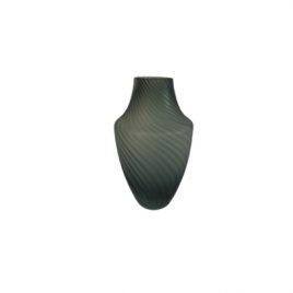 Spiral Pattern Grey Vase