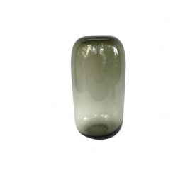 Decorative Grey Glass Vase (L)