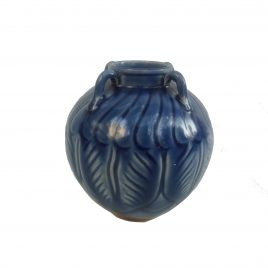 Co-blue Glazed Ceramic Vase