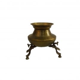 Raj. Brass Milk pot with feet