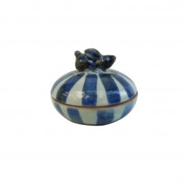 Bunny Stripe Ceramic Jewelry Box
