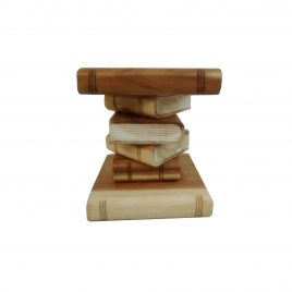 Brown Wooden Books Stack (S)
