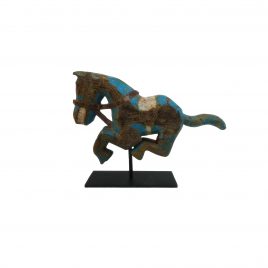Antique Wooden Dancing horse with stand