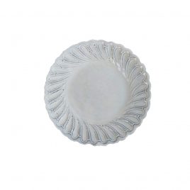Italian White Ceramic Salad Plate