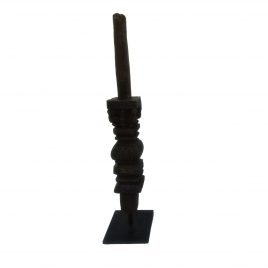 Antique Wooden Pole w/ base