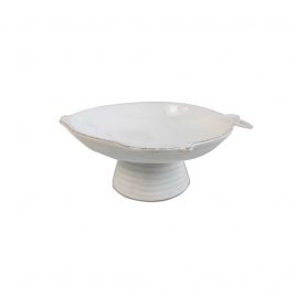 White Fish Ceramic Pedestal