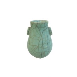 Deer Ears Vase Celadon Cracked