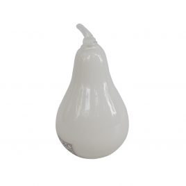 Handblown Glass-White Pear