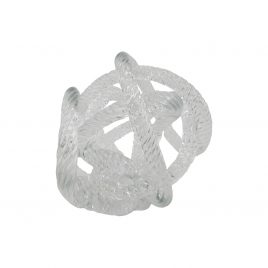 Glass Rope Knot Paperweigh
