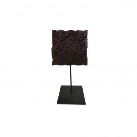Antique Wooden Printing Block w/ Base