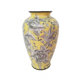 Yellow Rose Ceramic vase