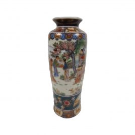 Vintage Ceramic Oriental Satsuma Style Vases