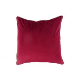 Plum Red Velvet Throw Pillow