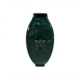 Emeral Green Ceramic Vase w/ Lion head (Vintage Collection)