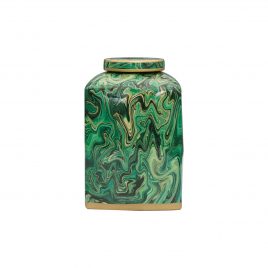 Urn with Malachite Motif (L)