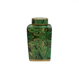 Urn with Malachite Motif (S)