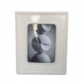 White Ceramic Photo Frame