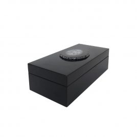 Agate Black Wooden Box (Medium)