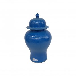 Navy Blue Small Ceramic Canister