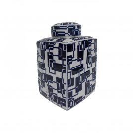 China Blue & White Small Canister
