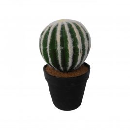 Artificial Barrel Cactus with pot