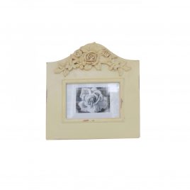 White Rose Wooden Photo Frame