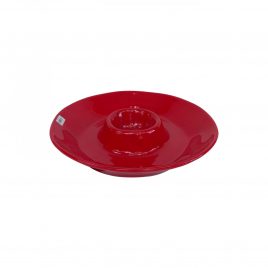 Red Ceramic Center Plate