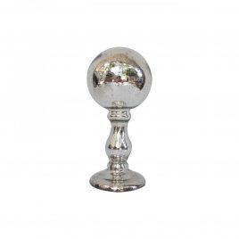 Silver Vintage Glass Sphere (Small)