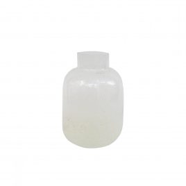 Scandinavian White Glass Vase