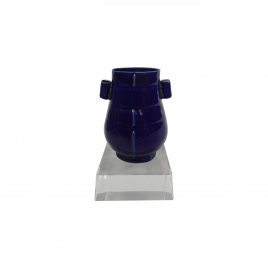 Miniature Ceramic Vase on crystal base