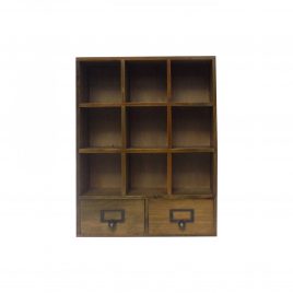 Small wooden drawer storage(9 drawers)