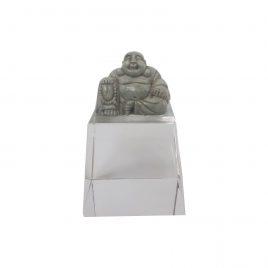 Happy fat buddha with Crystal Base