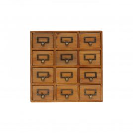 Small wooden drawer storage(12 drawers)