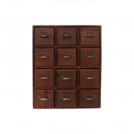 Small wooden drawer storage(12 drawers)