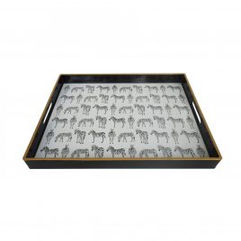 Quinn Rectangular Zebra Trays (Large)