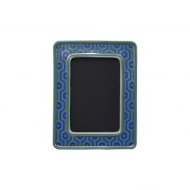 Blue Polygonal Pattern Frame