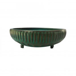 Gun Metal Pottery Plant (L)