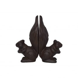 Cast Iron Squirrel Bookend