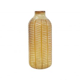 Brown Frosted African Glass Vase