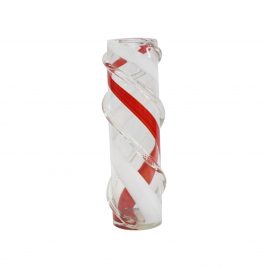Swirl Pattern Glass Vase