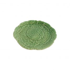 Green cabbage ceramic plate