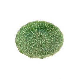 Green cabbage ceramic plate