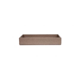 Taupe Leather Tray