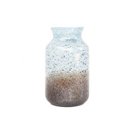 Blue Grey Glass Vase