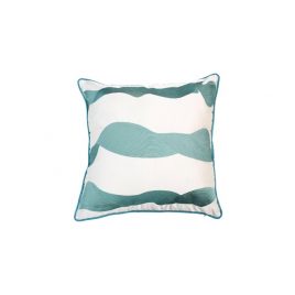 Greenish Wave Pillow