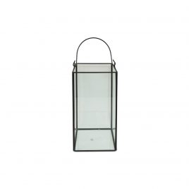 Hurricane Glass Candle Holder (Black)