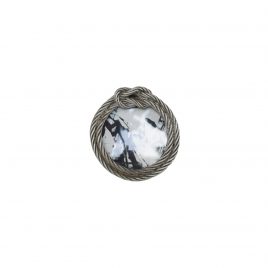 Silver Rope Round Frame